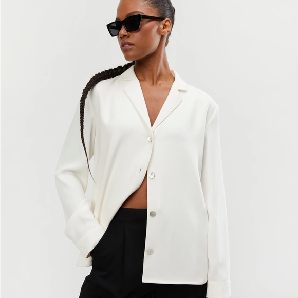 OAK + FORT Tops - OAK + FORT Button Up Blouse